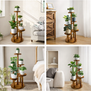 [LEVE 2 PAGUE 1] Suporte Botânica de Madeira Teca - 100% O Cantinho das Plantas + BRINDE: Kit de Vasos Decorativos