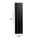 Kit 20 Painéis de Revestimento Ripado Decorativo em MDF – 45x11cm para Parede